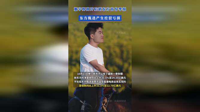 董宇辉离开后新东方首份季报，小巷特色小店探秘与业绩分析
