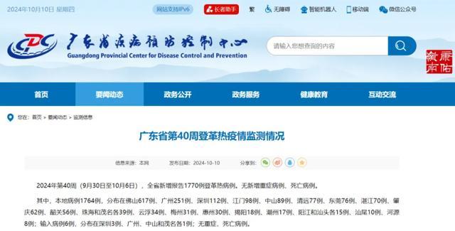 广东一周新增1770例登革热，挑战与应对信心的展现