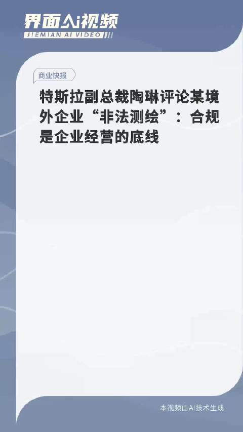 特斯拉陶琳深度解析某境外企业非法测绘事件，观点阐述与探讨