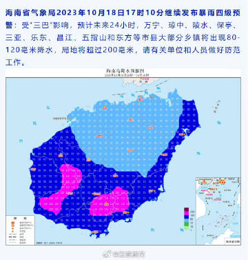 海南台风警报
