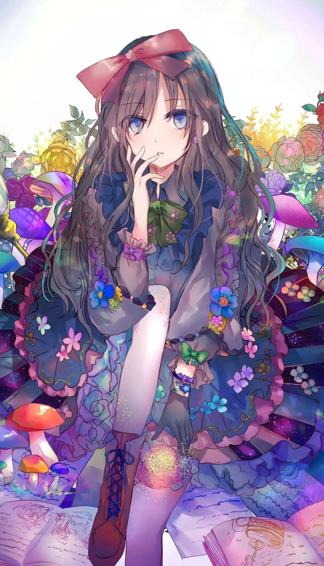 动漫壁纸女，梦幻与现实的美妙交融